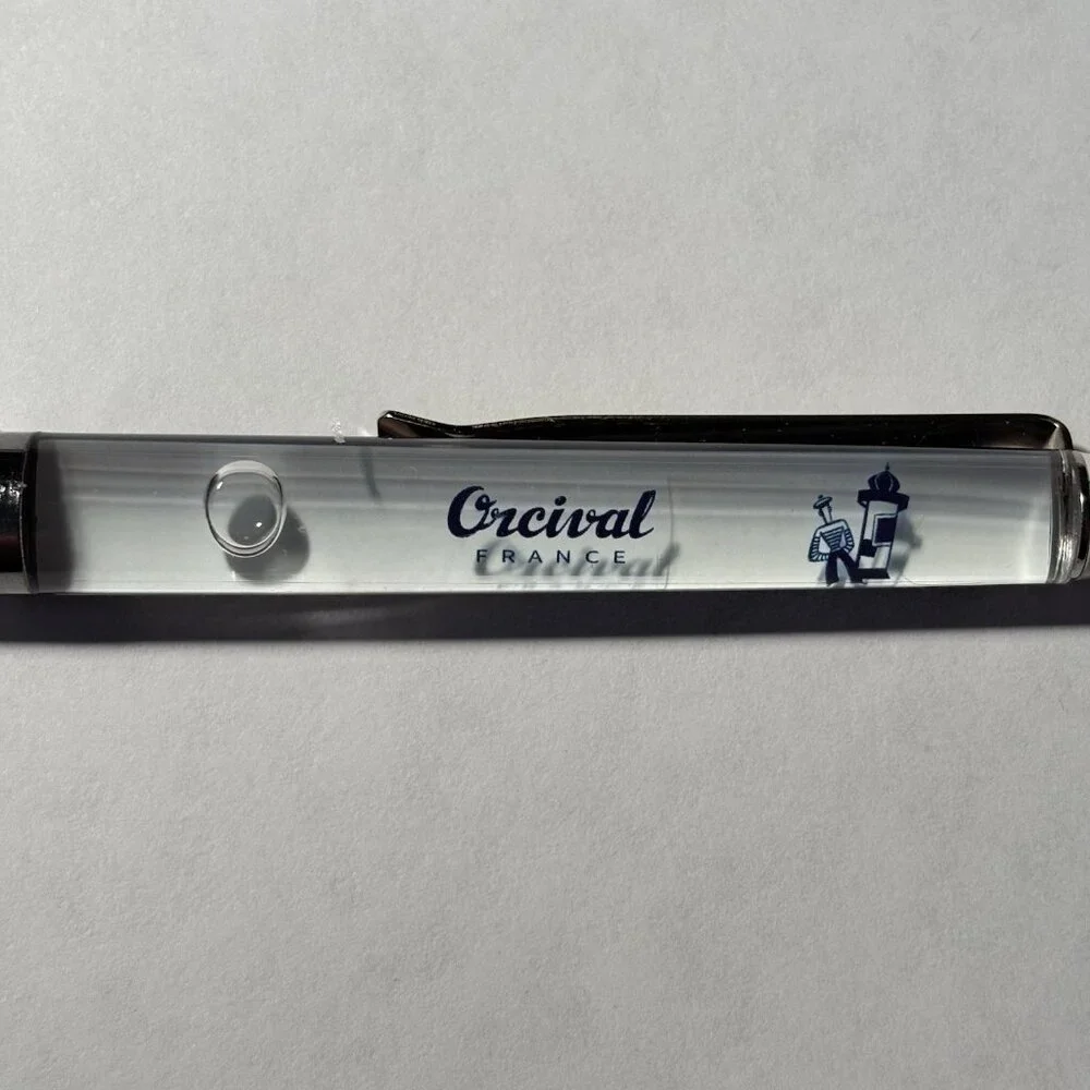 Orcival France Advertising Floaty Pen Clothing Brand Striped Shirts French Navy